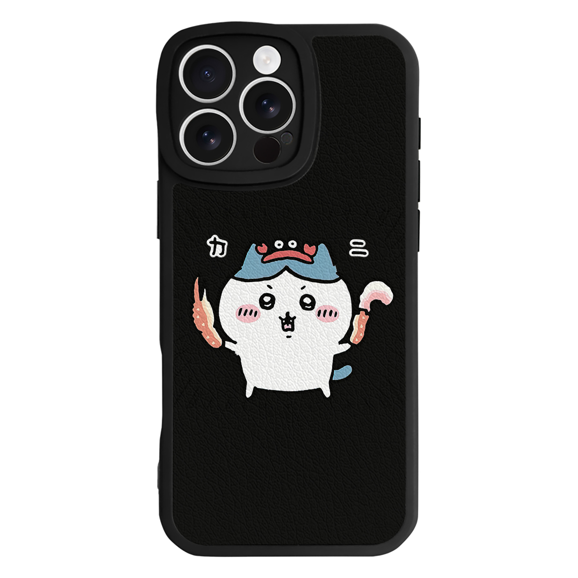 （画像用） ちいかわ ハチワレ Chii-kawa hachiware 【iPhone 16シリーズ対応】シリコンスマホケース（レザー調） 材質：シリコン